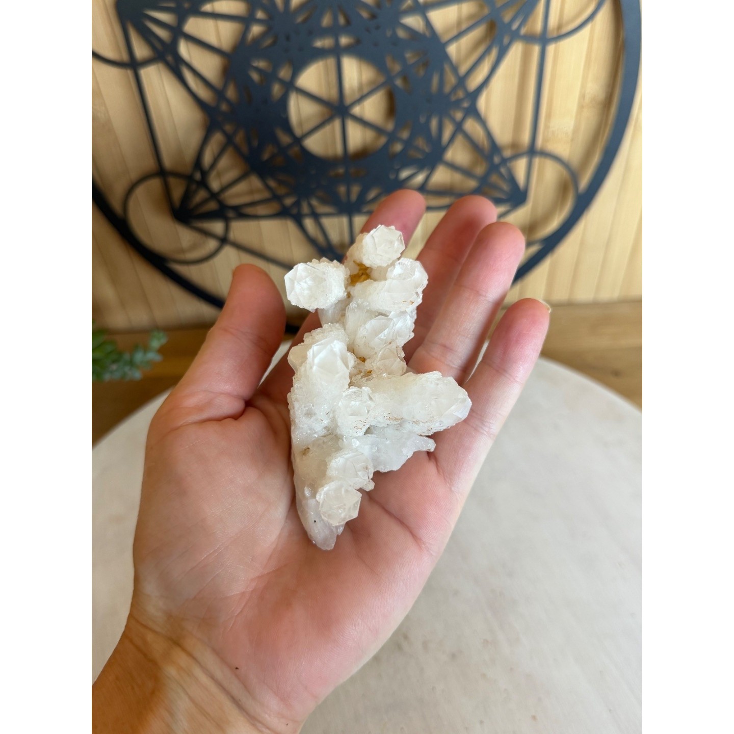 Amas de quartz chandelle (0.155kg)