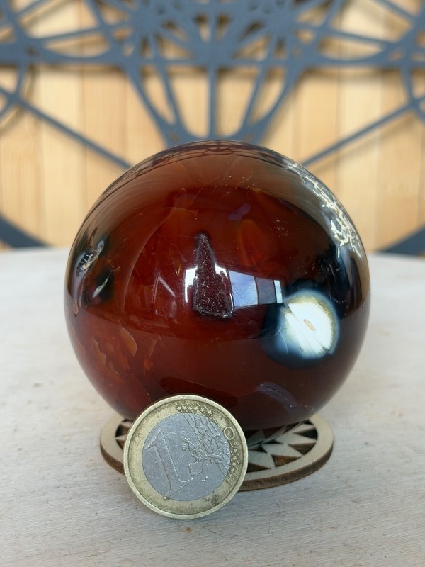 Sphère en cornaline (0.349kg)