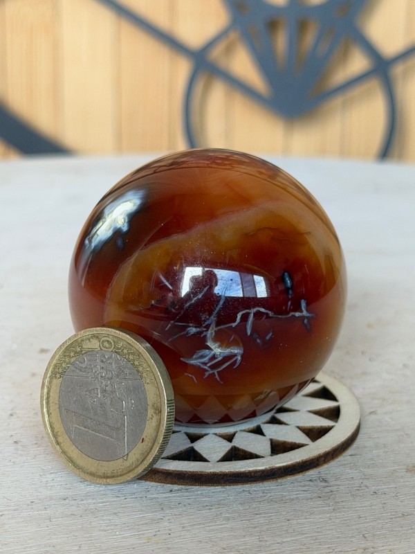 Sphère en cornaline (0.114kg)